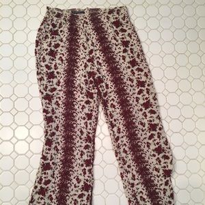 Flowery boho pants